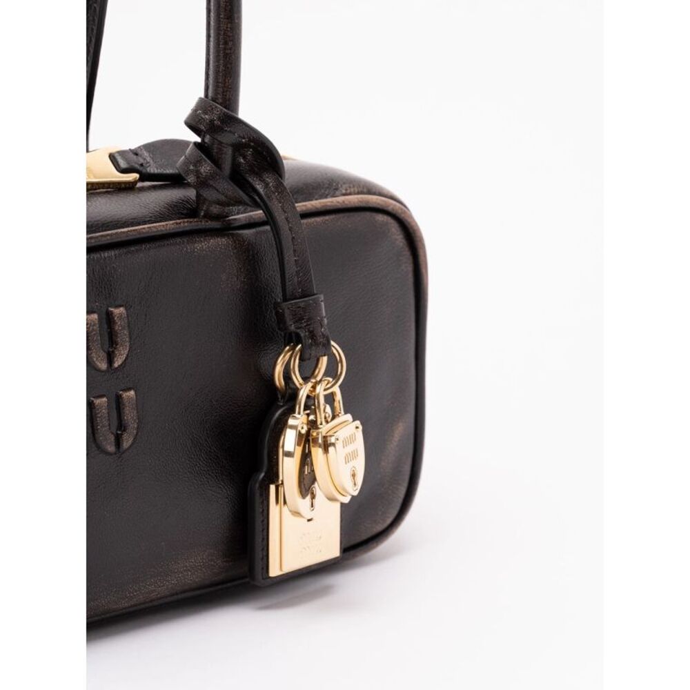 Miu Miu Women `Beau` Vintage Leather Handbag - Picture 4 of 6